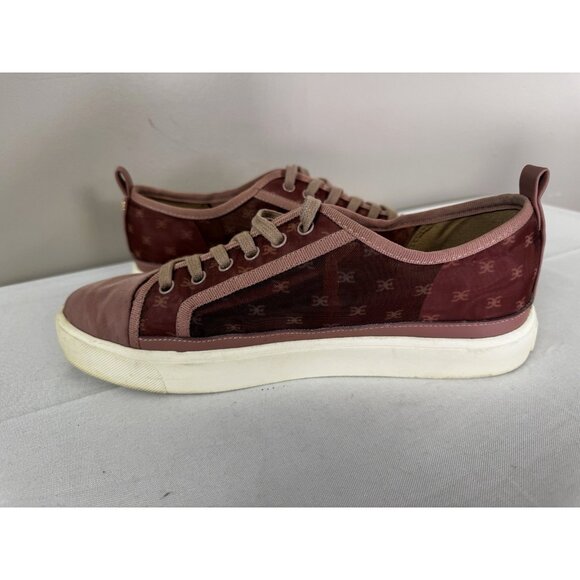 Sam Edelman Edelyn Womens 9.5 Sneakers Pink Blush Mesh Cottagecore - Picture 13 of 16